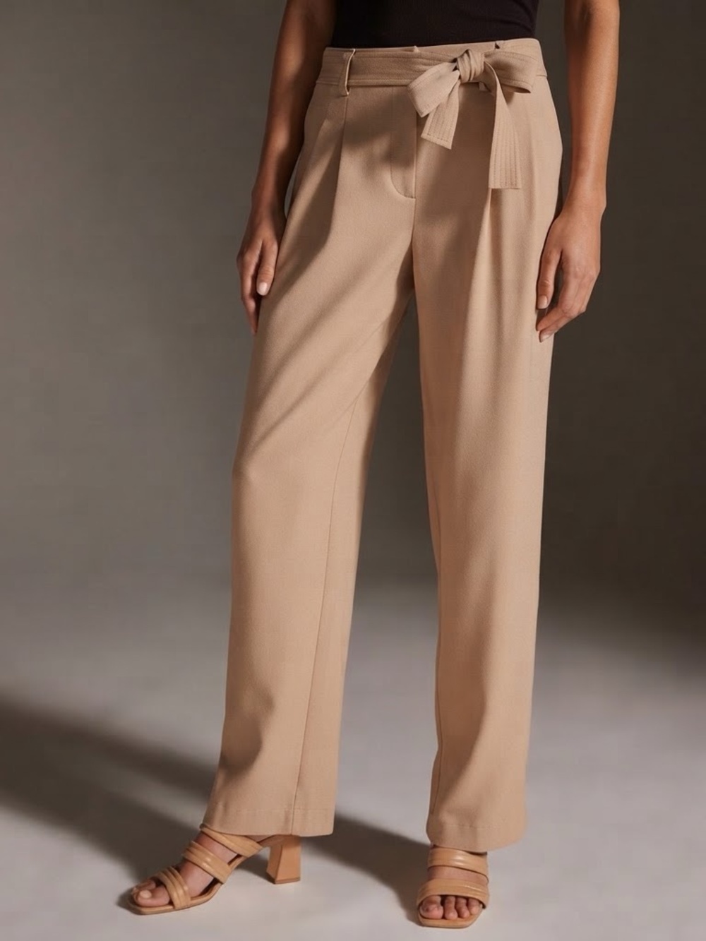 Anthropologie Maeve Tailored Soft Women Trousers Size 2 Honey Business Office